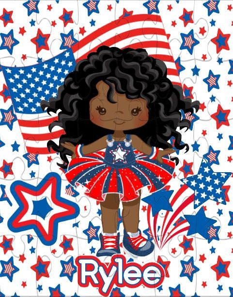 Personalized 4th of July Puzzle for Kids