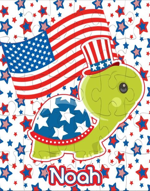 Patriotic Puzzle Personalized