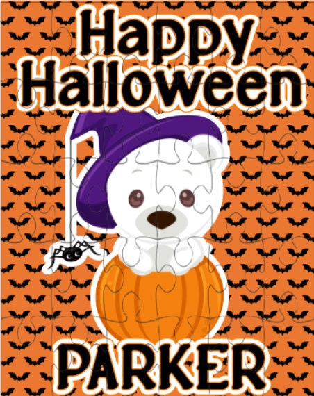 Halloween Puzzle Personalized
