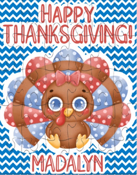 Thanksgiving Puzzle - Personalized