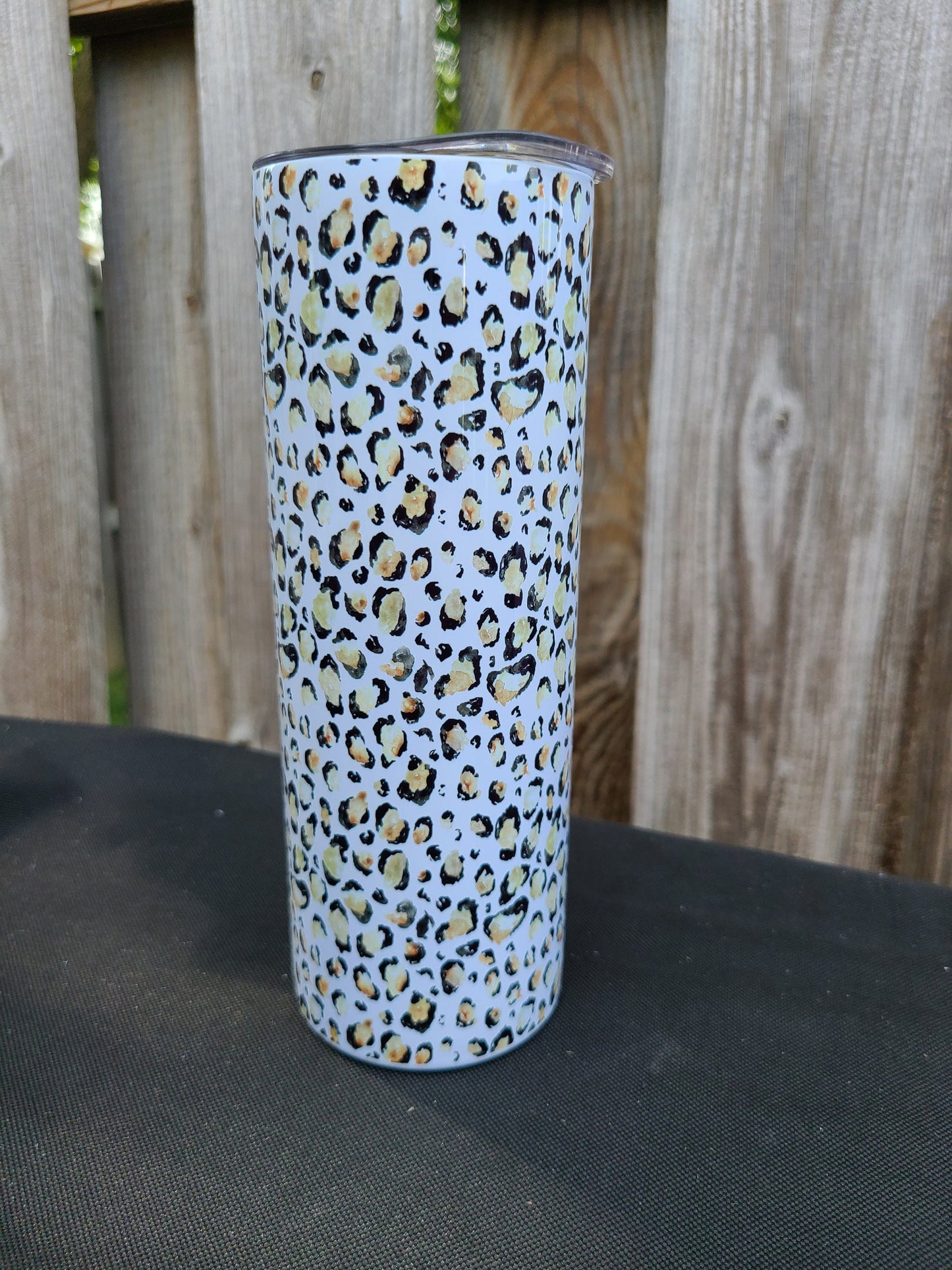Leopard Print Skinny Tumbler