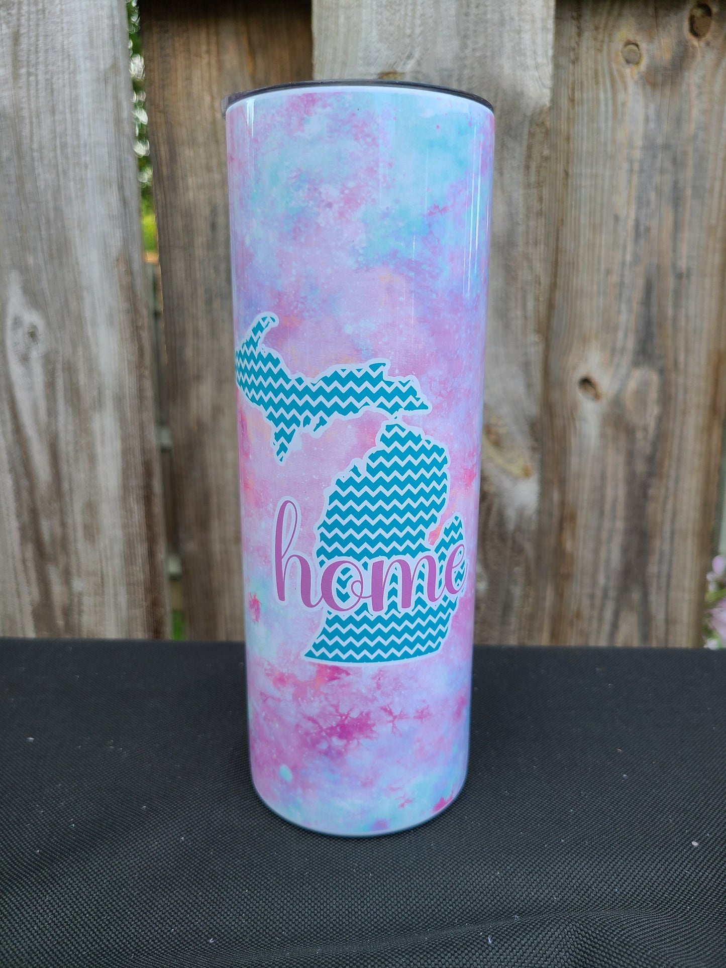 Michigan Home Tie Dye Skinny Tumbler