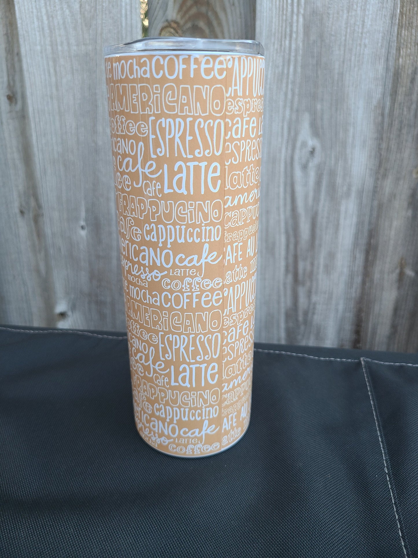 Coffee Latte Words 20 oz Skinny Tumbler