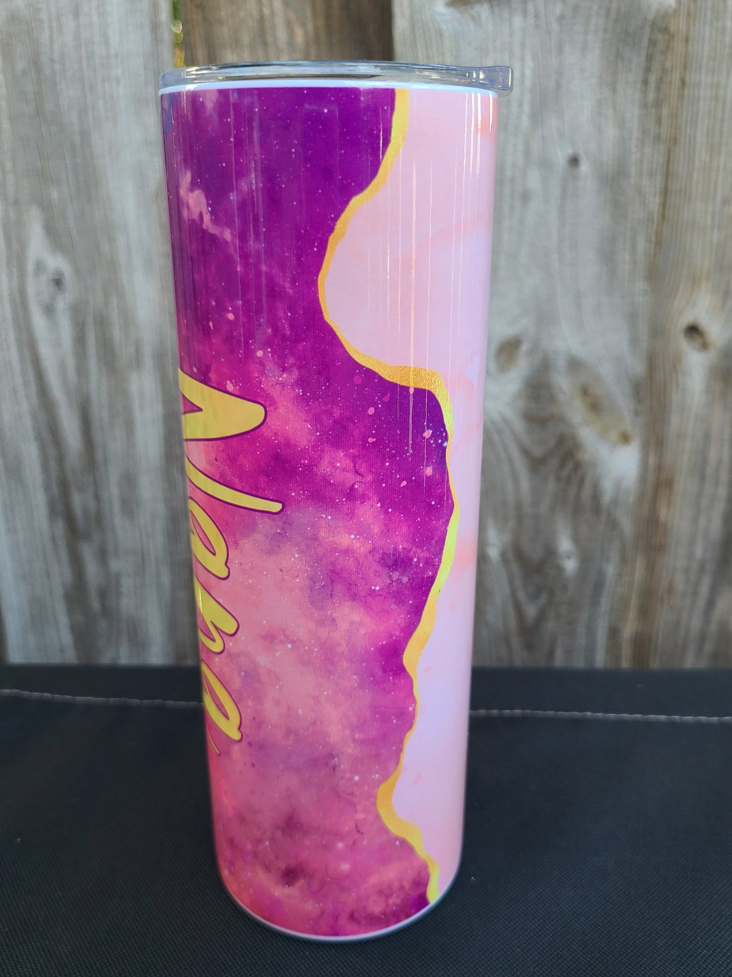 Nana Pink and Gold Skinny Tumbler