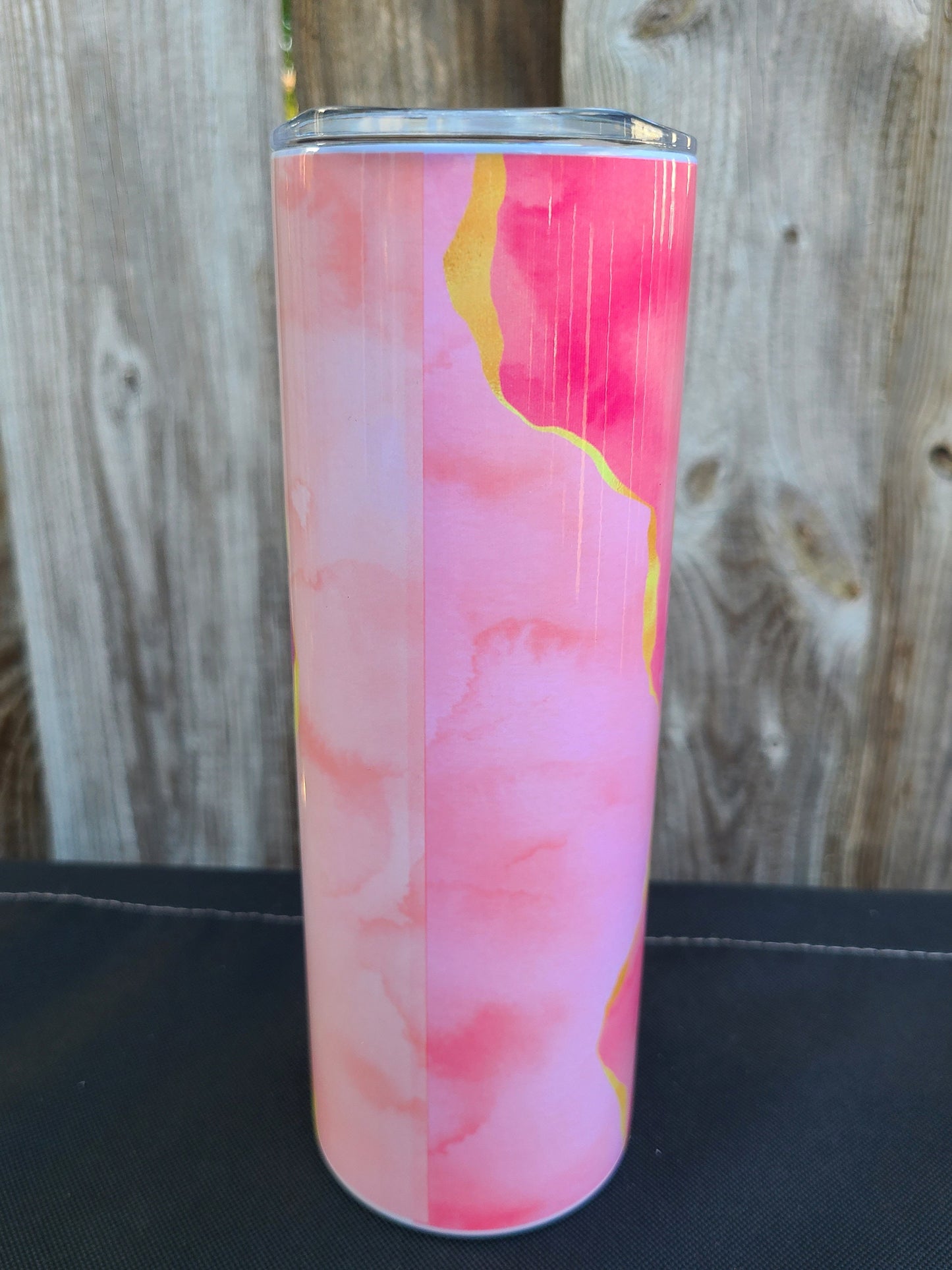 Nana Pink and Gold Skinny Tumbler