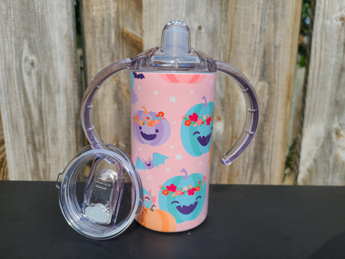 Halloween Sippy Cup with Bonus Lid