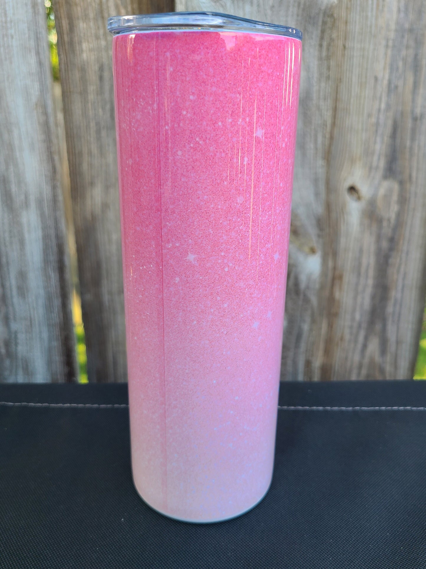 Real Estate Agent Pink Faux Glitter 20 oz Skinny Tumbler