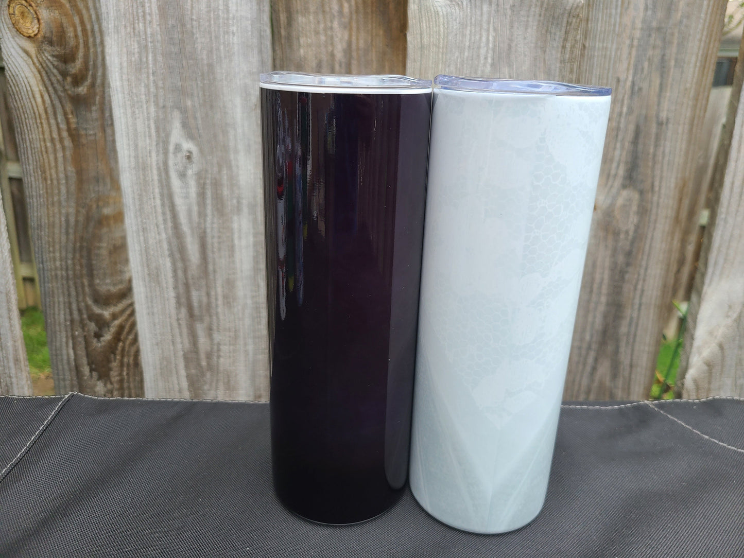 Bride and Groom Tumbler Set - 20 oz Skinny Tumblers