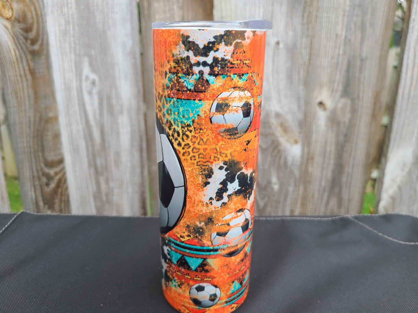 Soccer 20 oz Skinny Tumbler