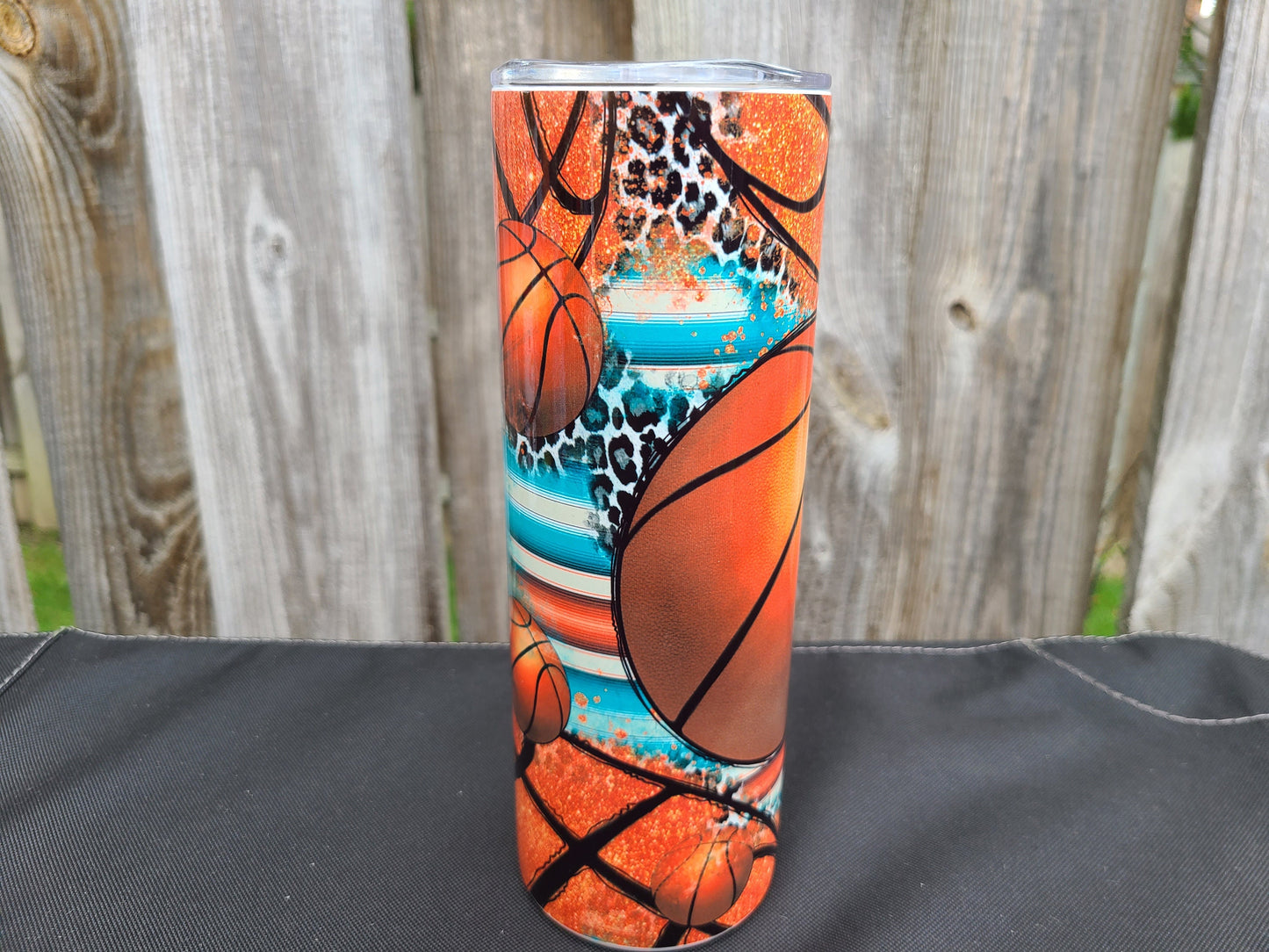 Basketball 20 oz Skinny Tumbler
