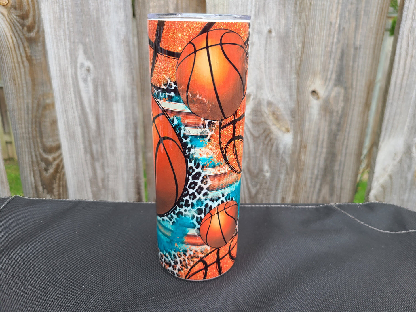 Basketball 20 oz Skinny Tumbler