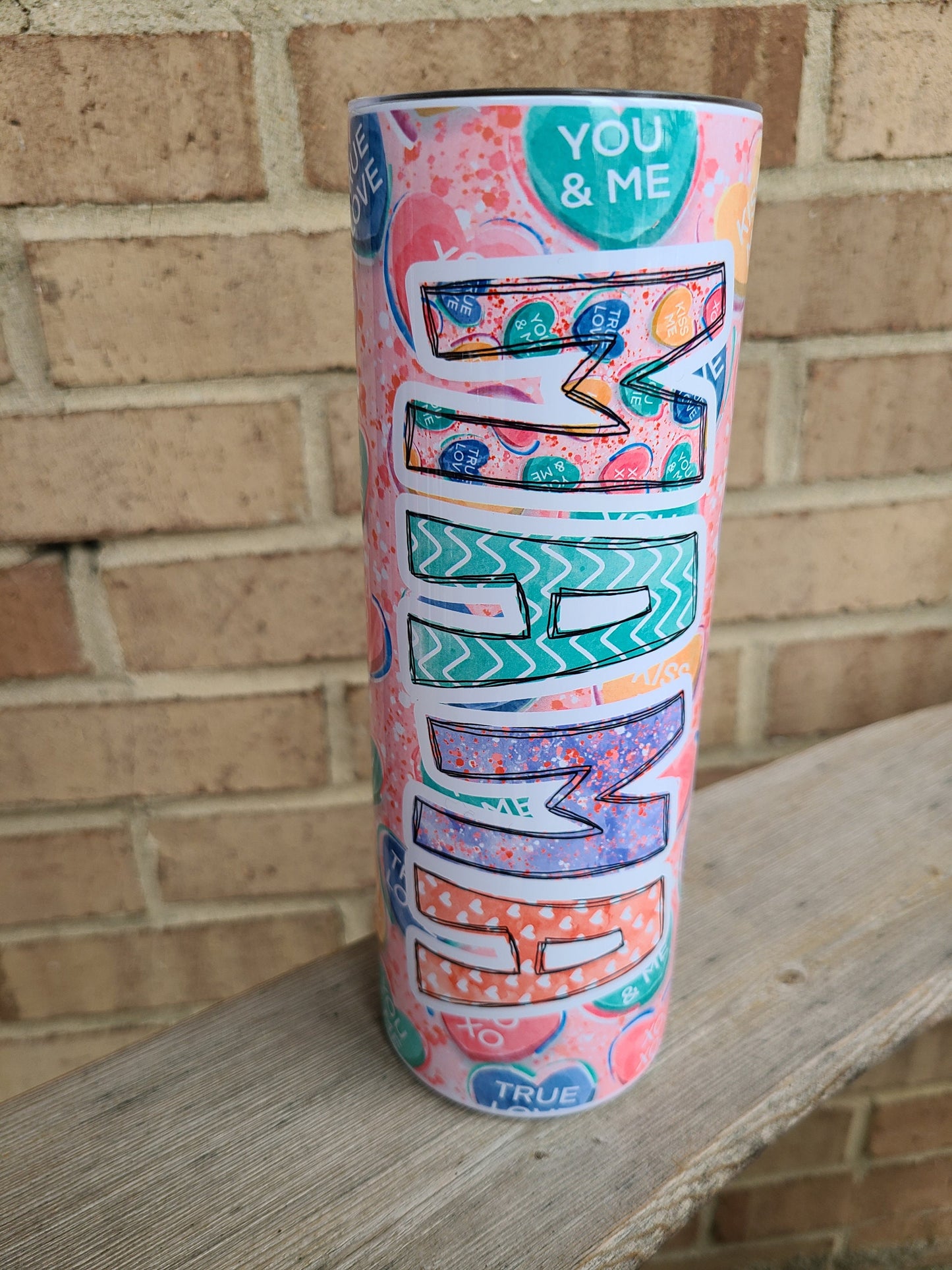 Sweethearts 20 oz Skinny Tumbler Personalized