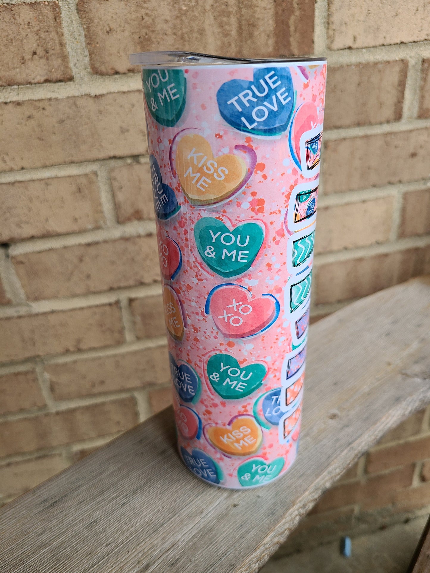 Sweethearts 20 oz Skinny Tumbler Personalized