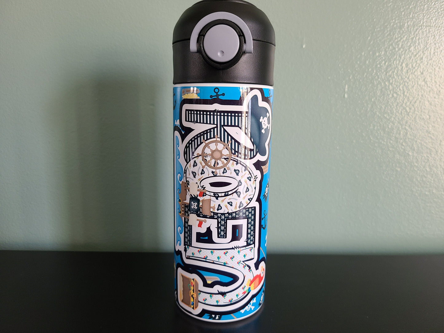 Pirate Personalized Water Bottle
