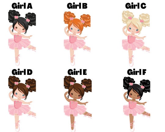 Personalized Pink Ballerina Water Bottle - 12 oz Flip Top Water Bottle with Straw