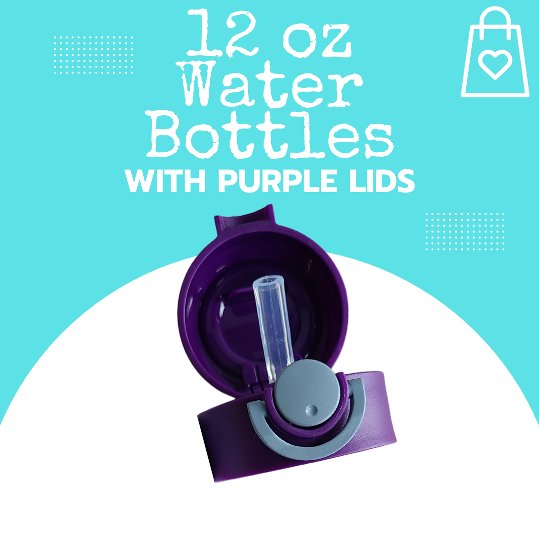 Purple Water Bottle Lids