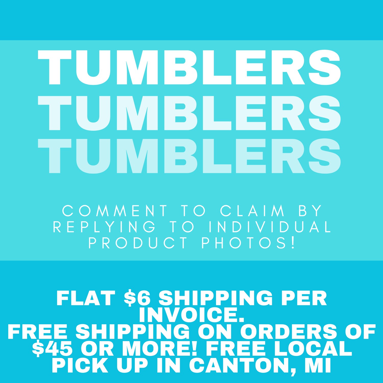 Inventory Clearout Sale - Tumblers