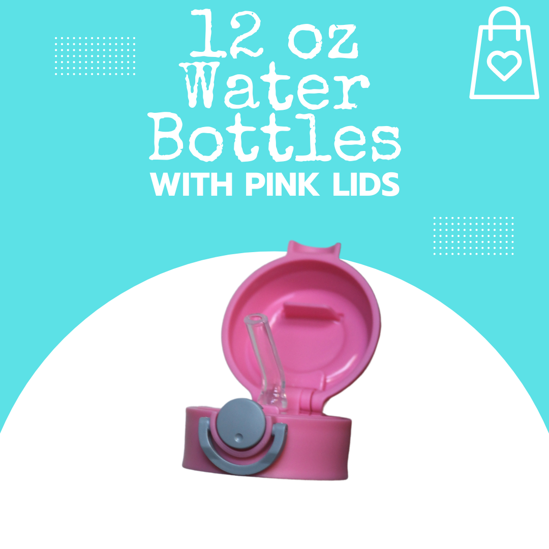 Pink Water Bottle Lids