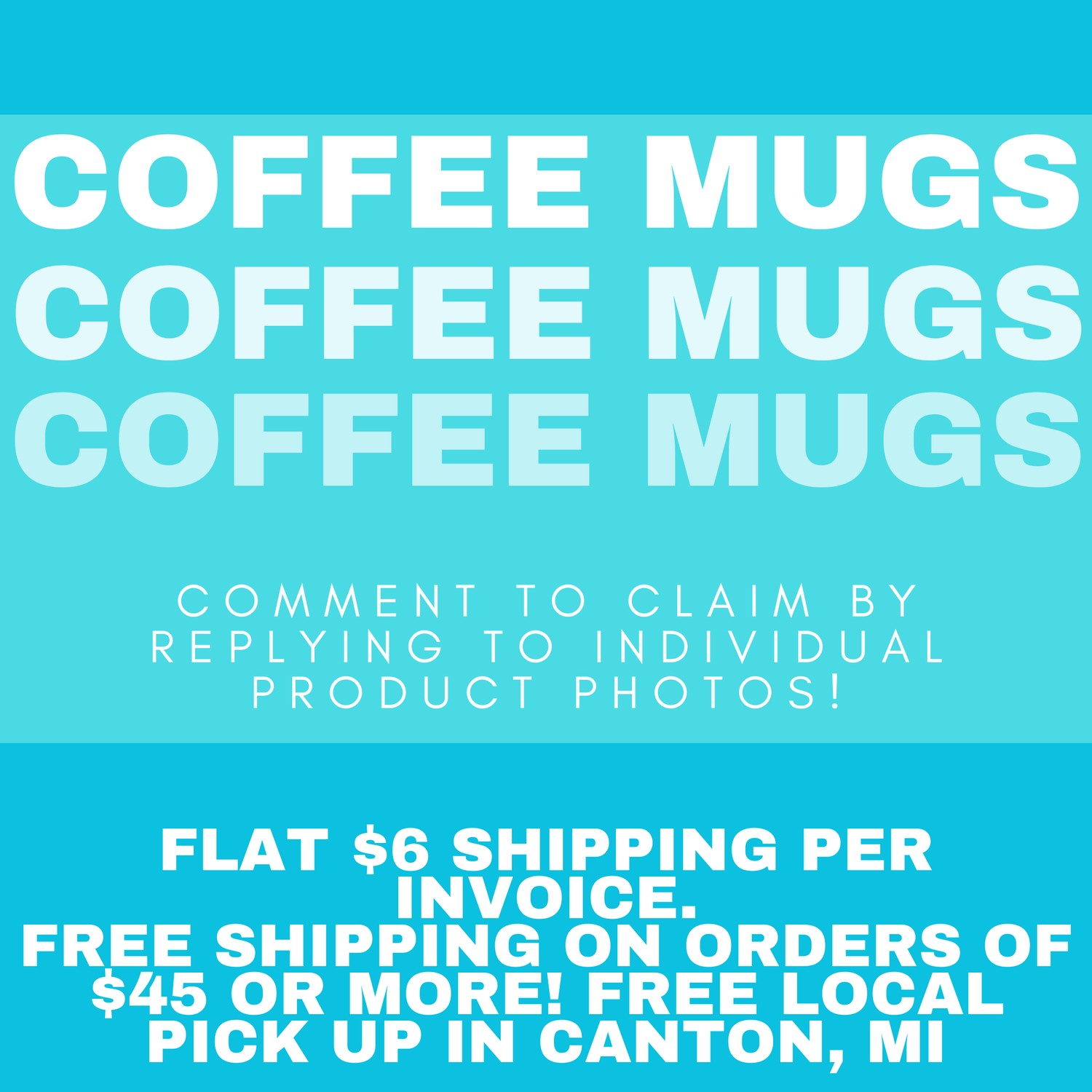 Inventory Clearout Sale - Coffee Mugs