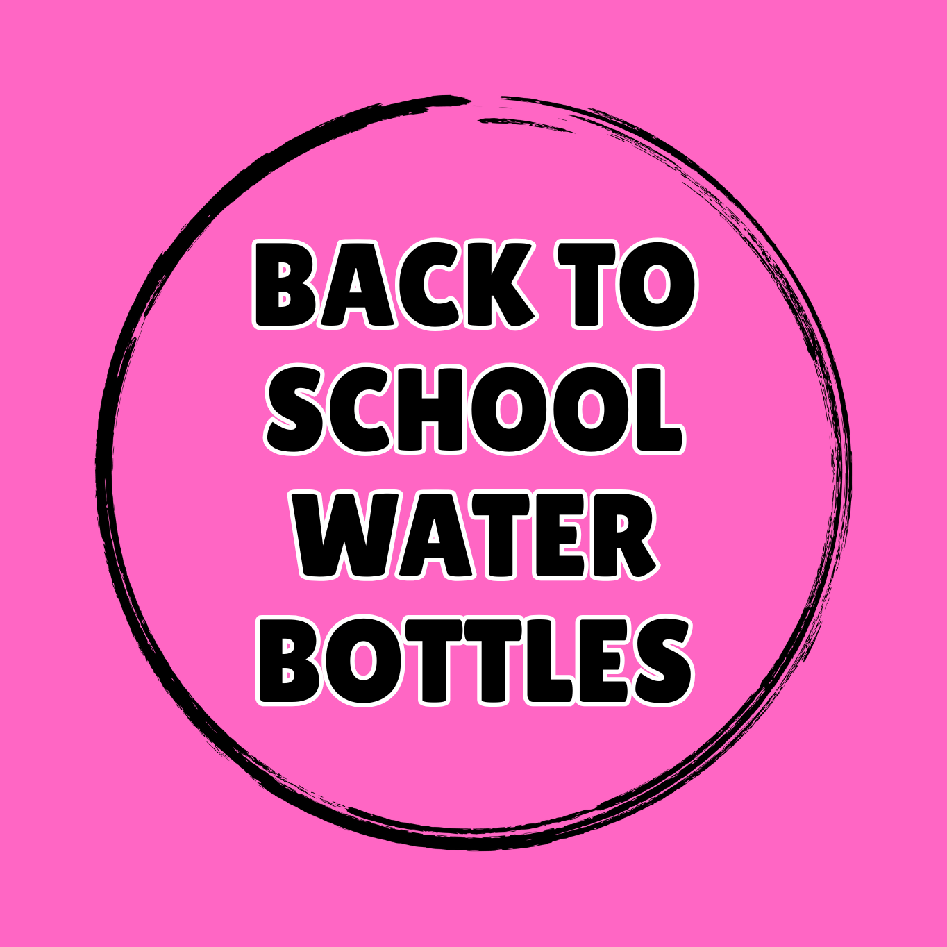 Back to School Themed Water Bottles