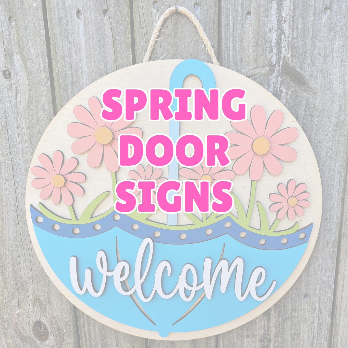 Spring Door Signs