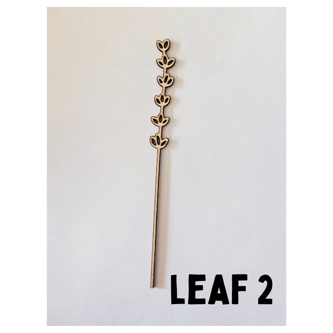 Wood Flowers - Birth Month Flowers (Sold Individually)