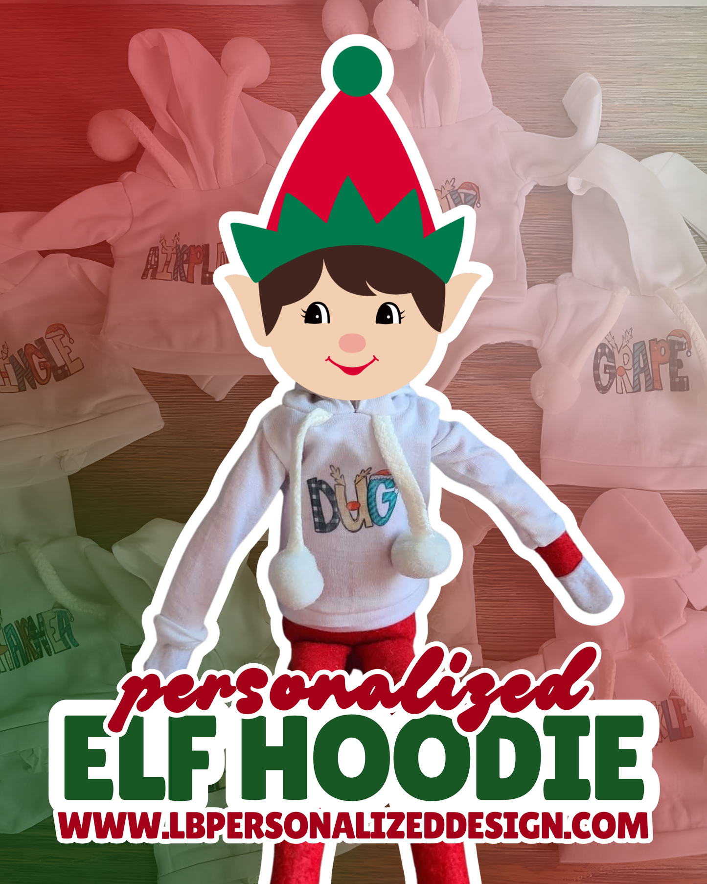 Personalized Elf Hoodie - Limited-Time Pre-Order! 🎄