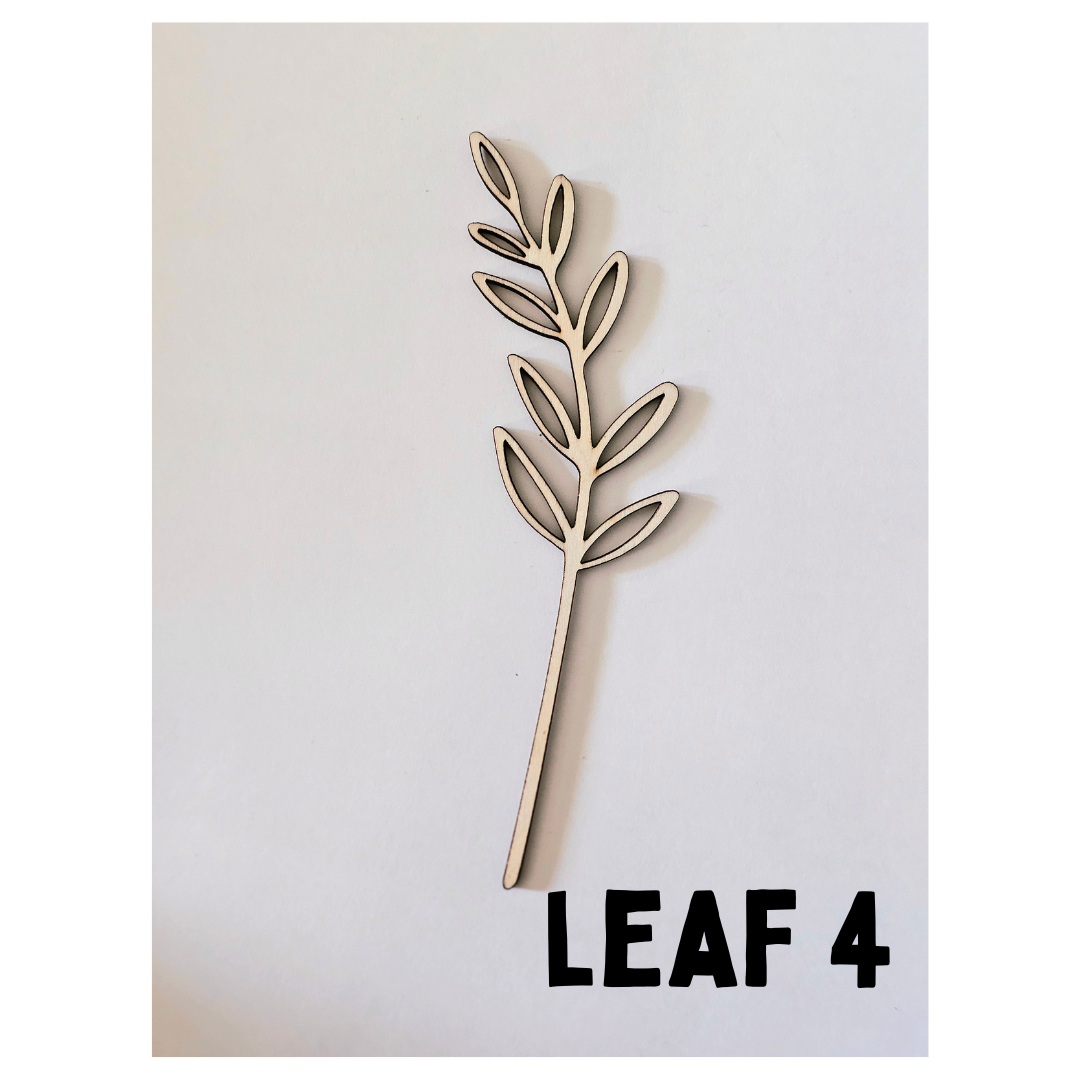 Wood Flowers - Birth Month Flowers (Sold Individually)