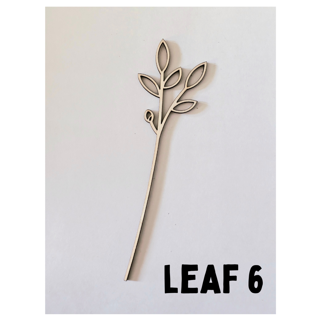 Wood Flowers - Birth Month Flowers (Sold Individually)