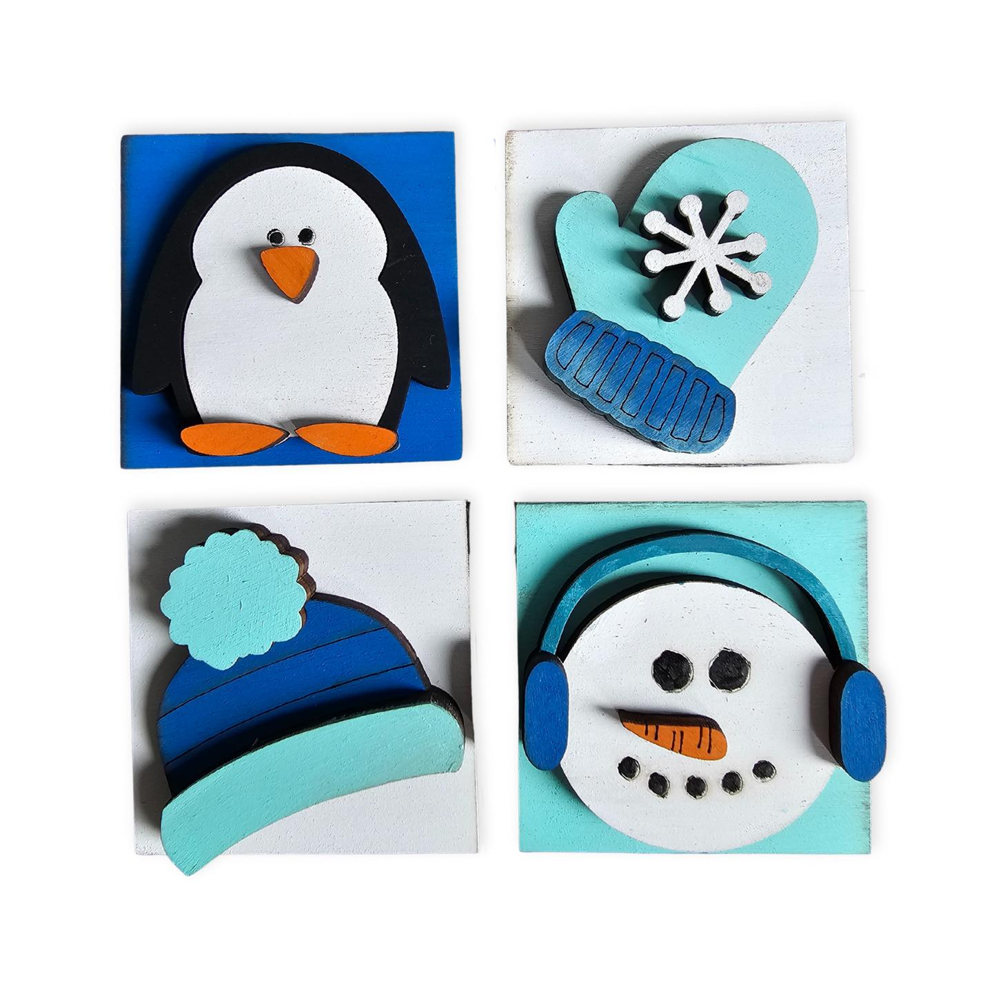 Winter Interchangeable Tile Set - Set of 4