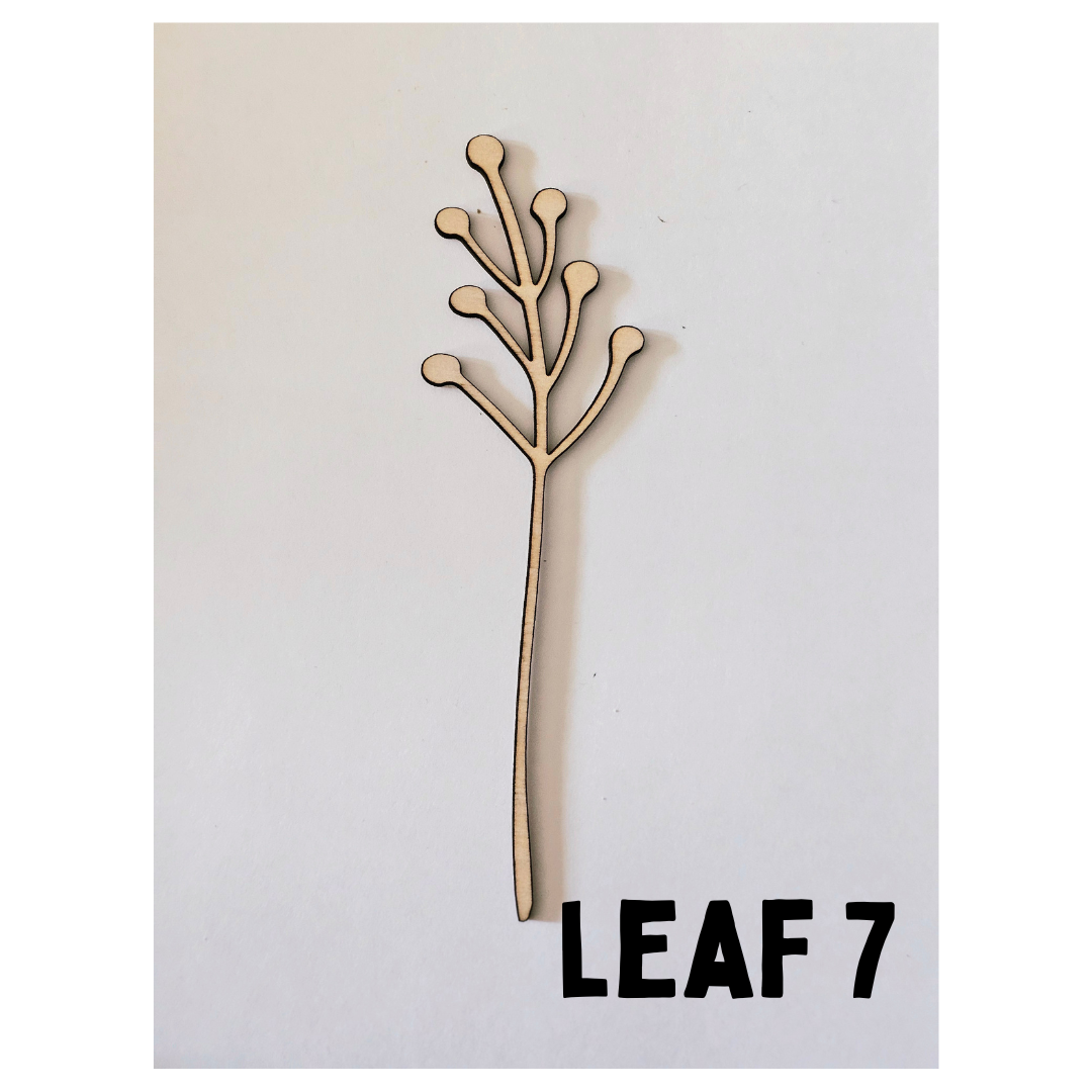 Wood Flowers - Birth Month Flowers (Sold Individually)