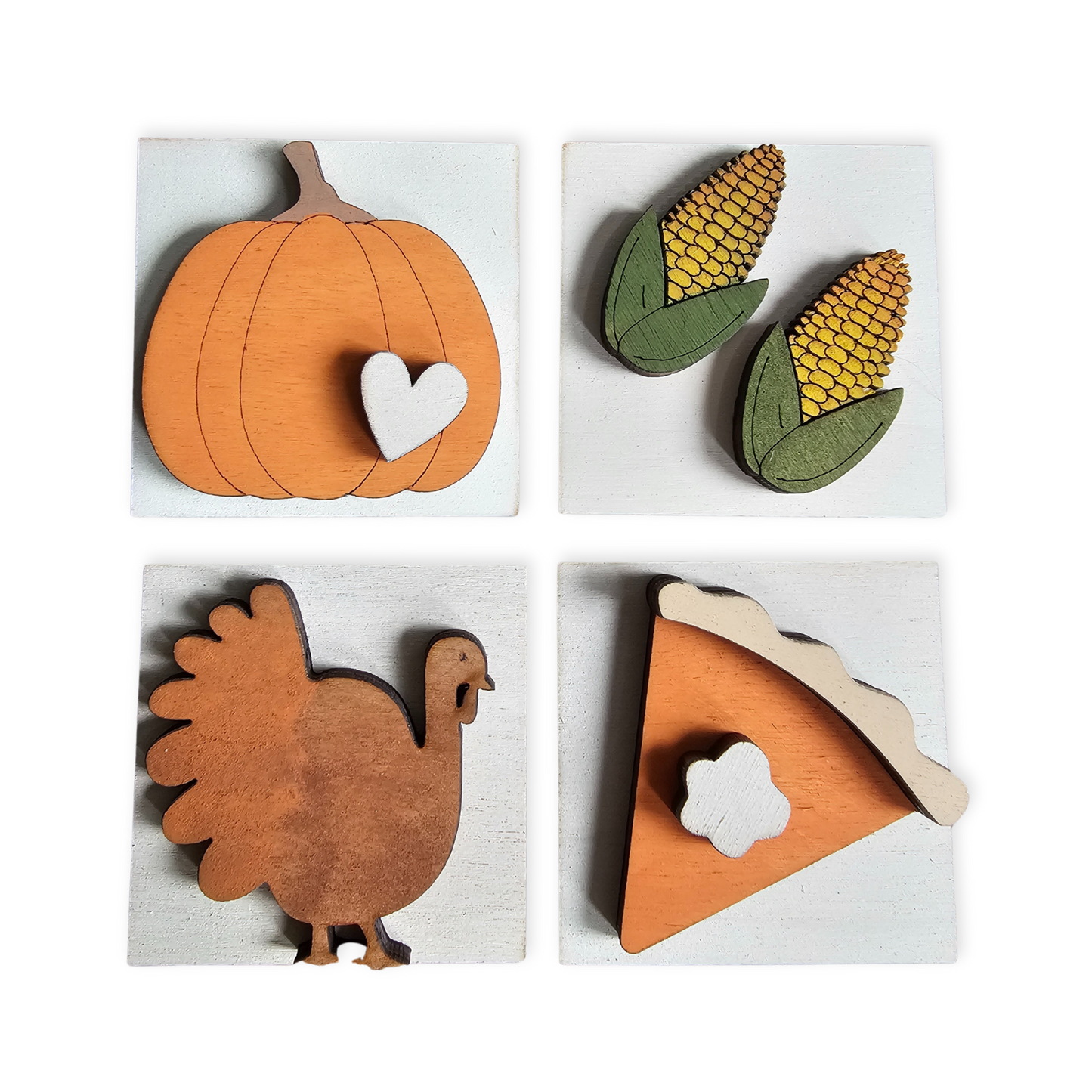 Thanksgiving Interchangeable Tile Set - Set of 4