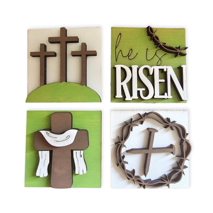 Religious Easter Interchangeable Tile Set - Set of 4