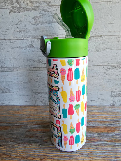 Popsicles Flip Top Water Bottle - Personalized