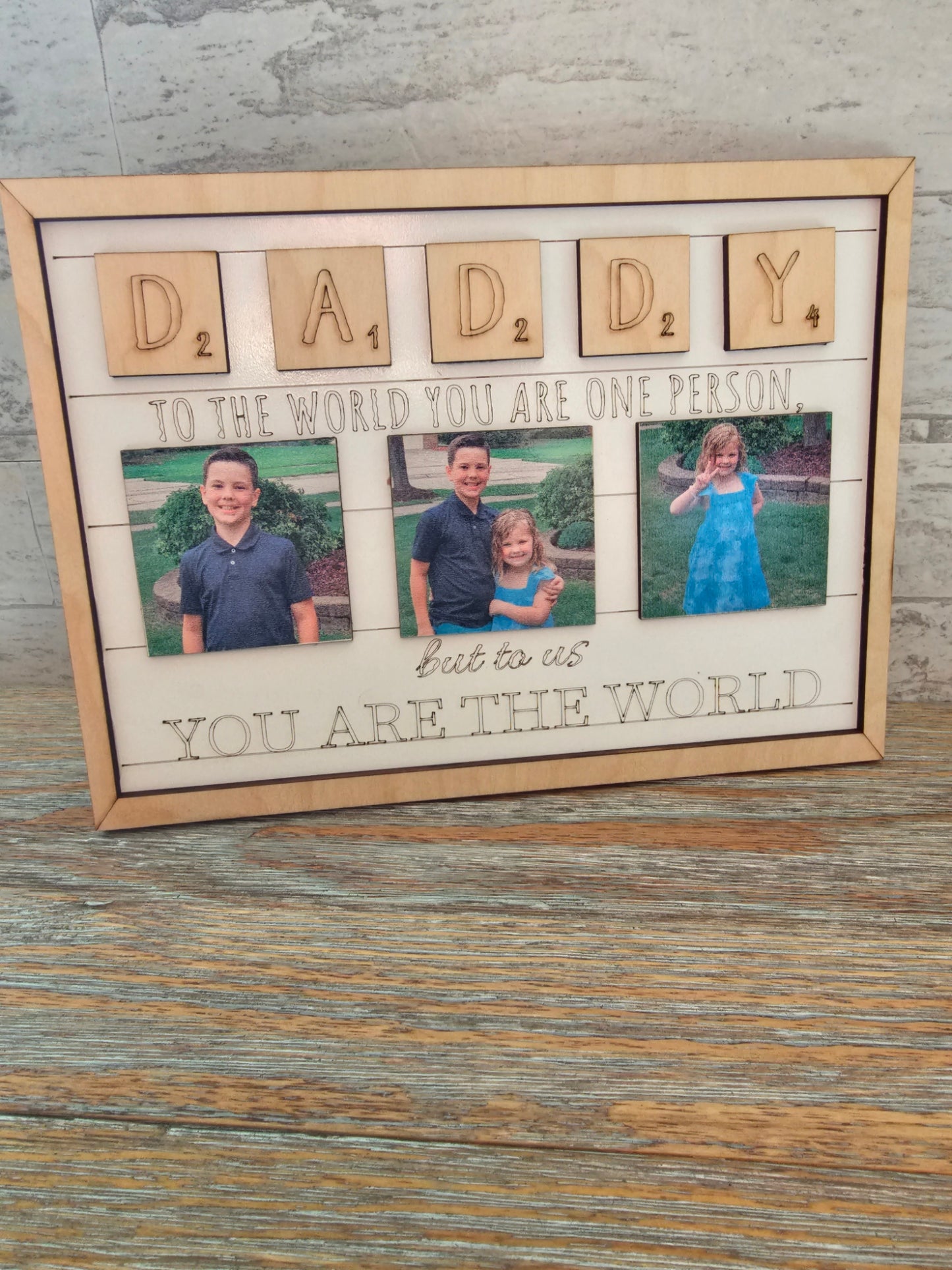 DADDY Tiles Photo Sign