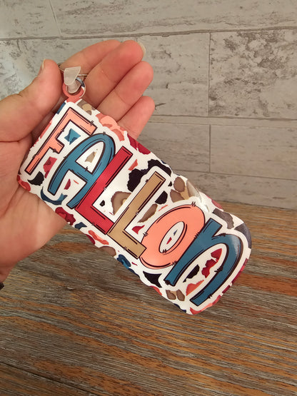 Multi-Color Leopard Bag Tag Keychain