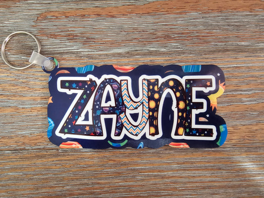Planets Bag Tag Keychain