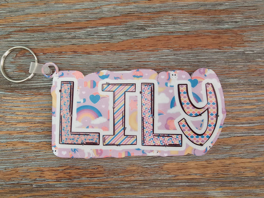 Unicorns Bag Tag Keychain