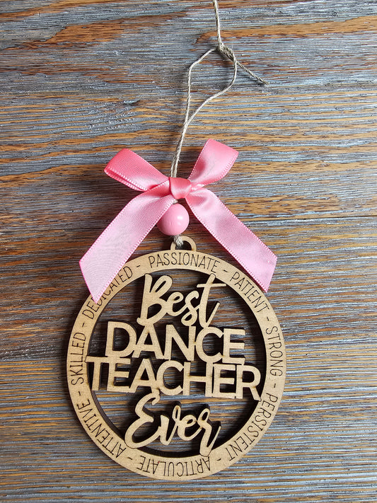 Best Dance Teacher Ornament