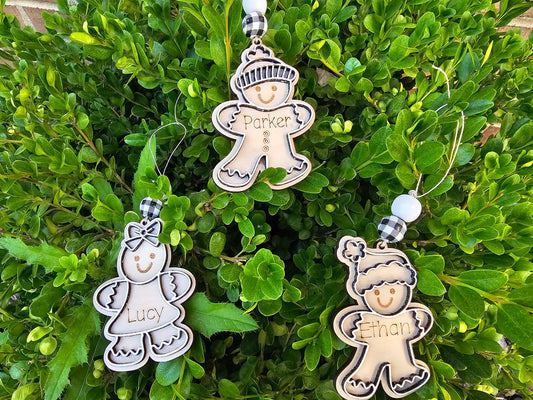 Gingerbread People Kids Ornament