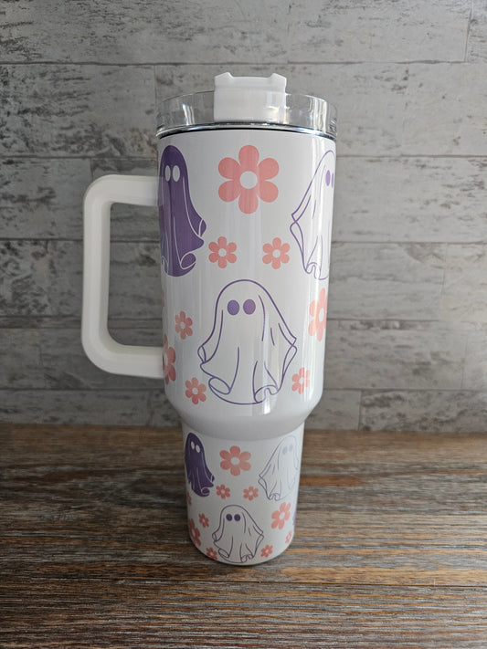 Ghost 40 oz Tumbler with Handle