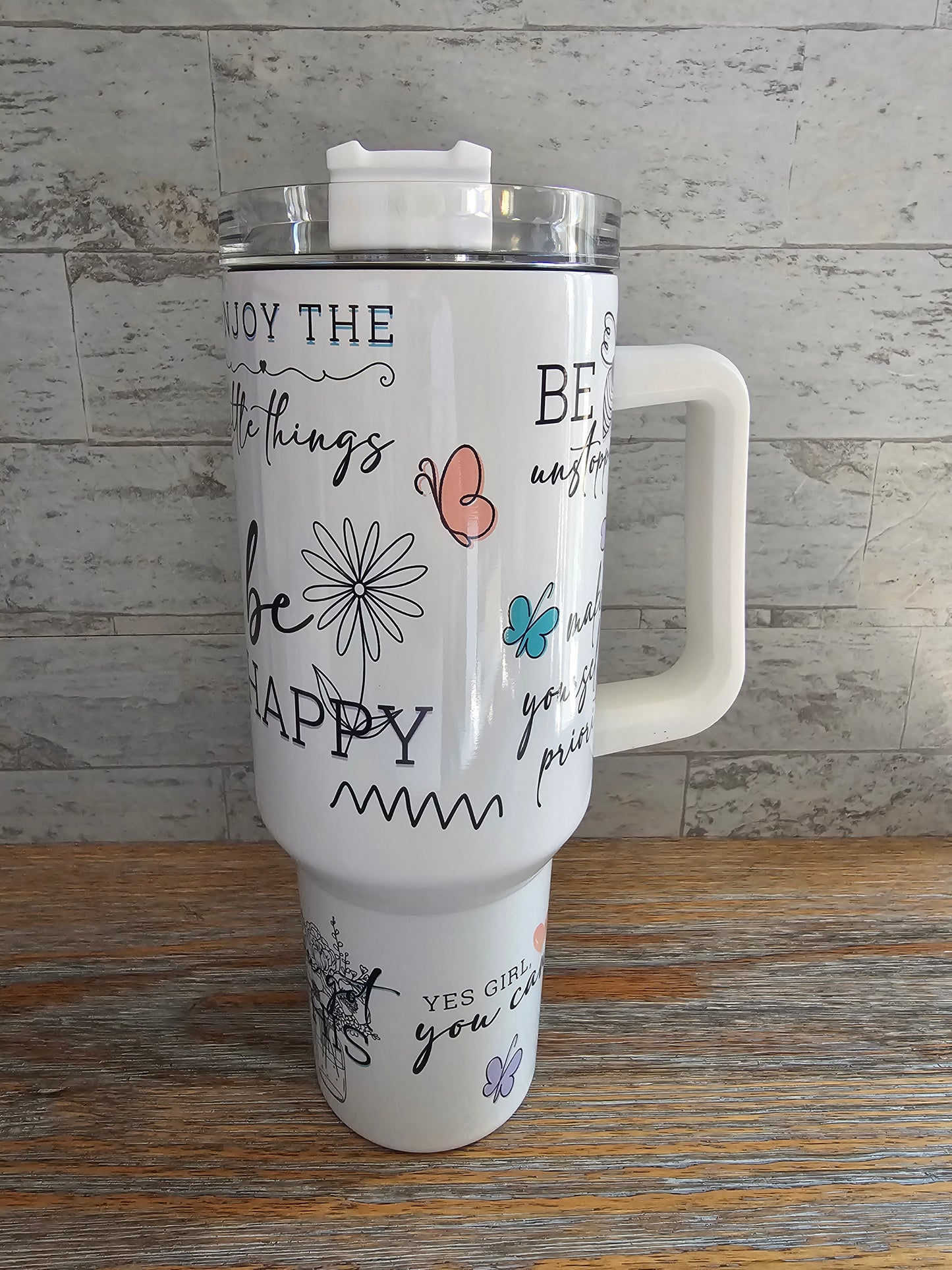 Affirmations Tumbler with Handle