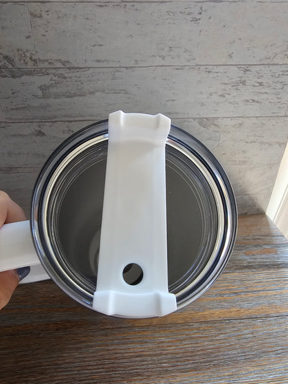 Floral Tumbler with Handle