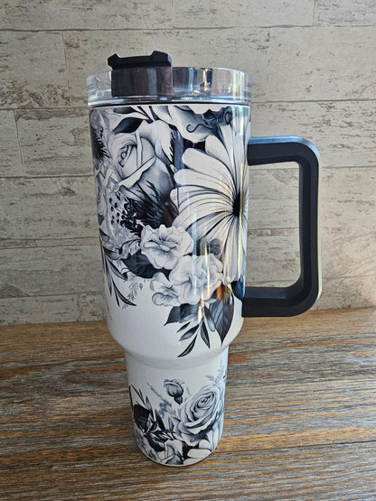 Sunflowers Tumbler with Handle