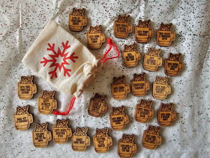 Christmas Activity Tokens with Bag