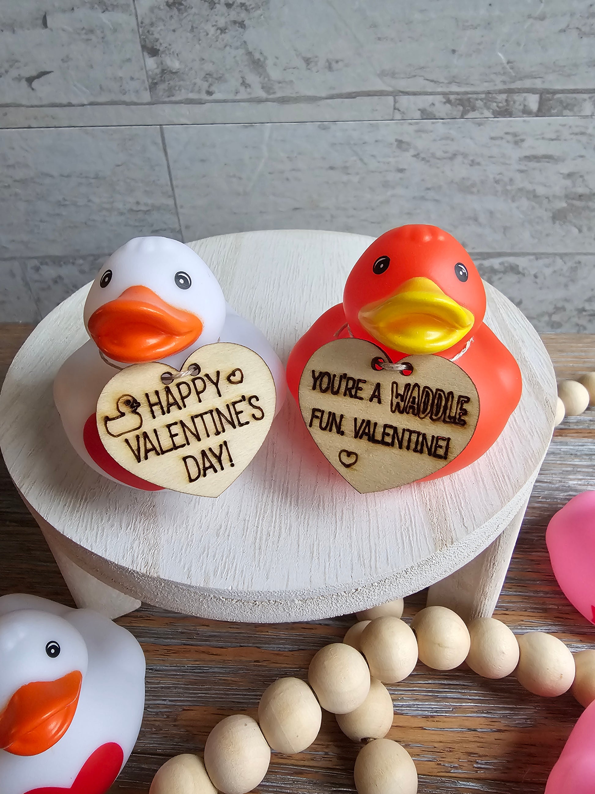 Valentine's day rubber sales ducks