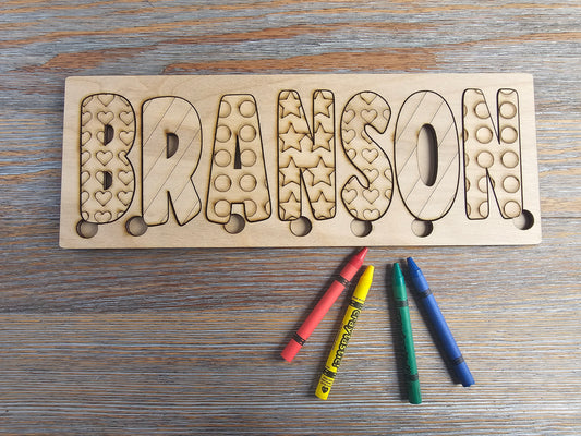 Personalized Wood Puzzle - Color Your Own