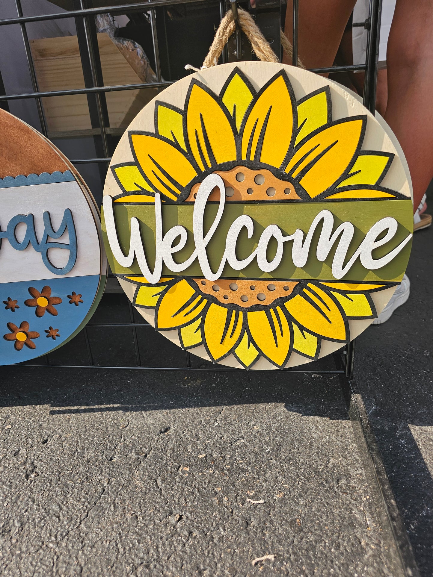 Welcome Door Hanging Sign