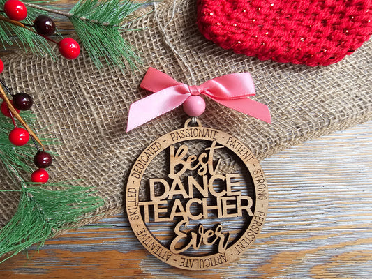 Best Dance Teacher Ornament