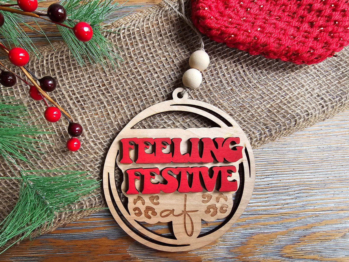 Feeling Festive af Funny Ornament